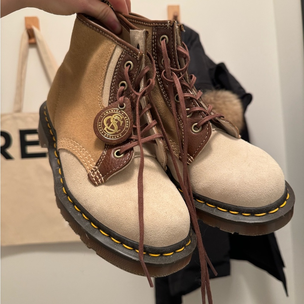 Brand new, rare Dr. Martens 101 Made in England suede ankle boots